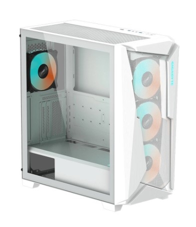 Case máy tính Gigabyte C301 Glass White RGB GB-C301GW-TYPE-C