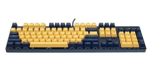 Bàn phím cơ gaming có dây Rapoo V500 Pro màu vàng xanh (Yellow Blue)