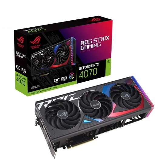 VGA ASUS ROG Strix GeForce RTX 4070 OC Edition 12GB (ROG-STRIX-RTX4070-O12G-GAMING)