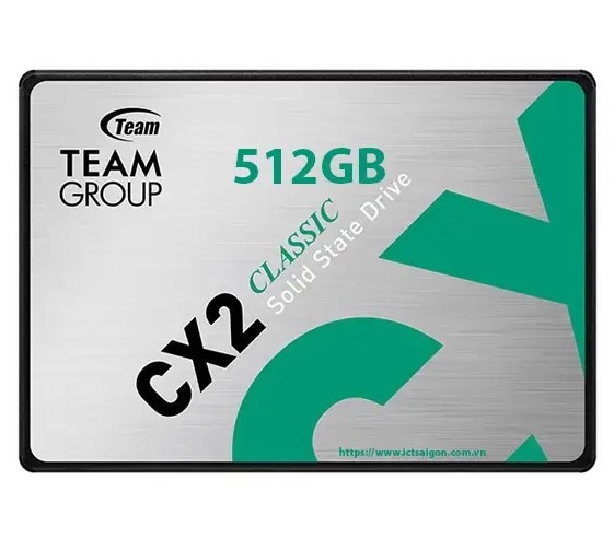 Ổ cứng SSD TeamGroup CX2 2.5 inch SATA III 512GB