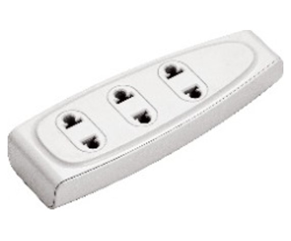 Ổ cắm điện 3 ổ cắm 2 chân