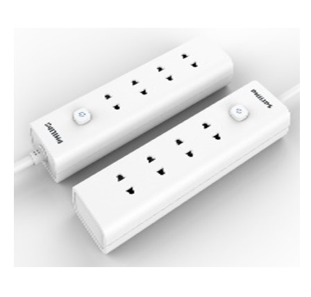 Ổ cắm điện 4 ổ cắm 2 chân, công tắc chung cho 4 ổ