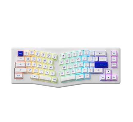 Bàn phím AKKO ACR Pro Alice Plus (Spray Painted White / RGB / Hotswap / AKKO CS Crystal / Gasket Mount)