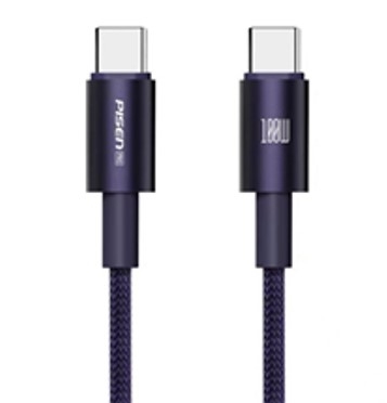 Cáp sạc nhanh USB-C PISEN PRO High Power 100W C2C 2000mm