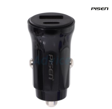 Sạc PISEN QUICK Car ice Crystal Mini DualPort 1C1A (C30W A18W )