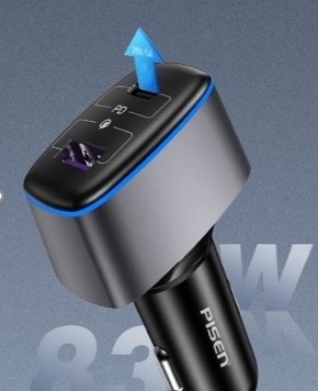 Sạc PISEN QUICK Car DualPort 1C1A (C65W A18W )