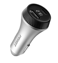 Sạc nhanh 30W 2 cổng 1C1A - PISEN Quick Car QP30 (QC, PD 30W, 12V/24V, LED)
