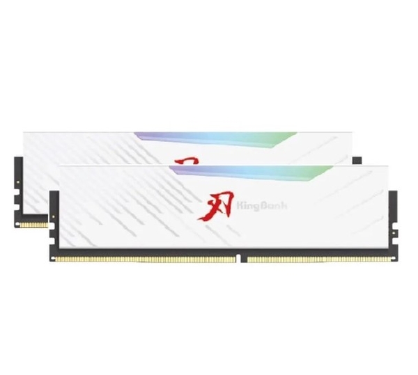 RAM DR5 2*16G BUS 6000 KINGBANK SHARP BLADE RGB WHITE NEW