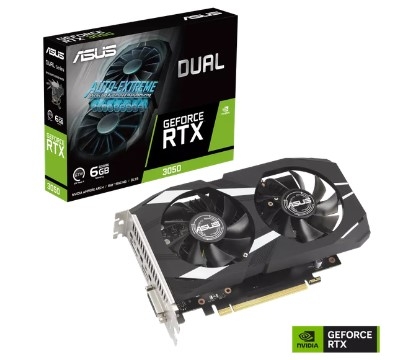 Card màn hình ASUS Dual GeForce RTX 3050 6GB GDDR6 (DUAl-RTX3050-6G)