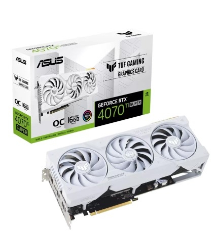 Card màn hình Asus TUF Gaming GeForce RTX 4070 Ti Super 16GB GDDR6X White OC Edition (TUF-RTX4070TIS-O16G-White-Gaming)