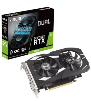 VGA Asus DUAL RTX 3050 OC 6GB (DUAL-RTX3050-O6G)