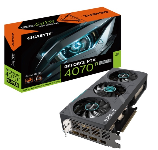 Card màn hình Gigabyte GeForce RTX 4070 Ti Super Eagle OC 16G (GV-N407TSEAGLE OC-16GD)