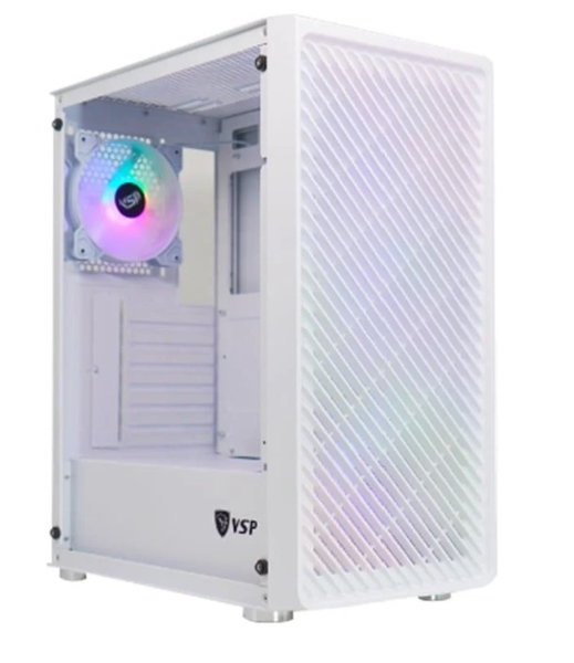 Thùng máy Case VSP KA-29 White + 4 Fan Led