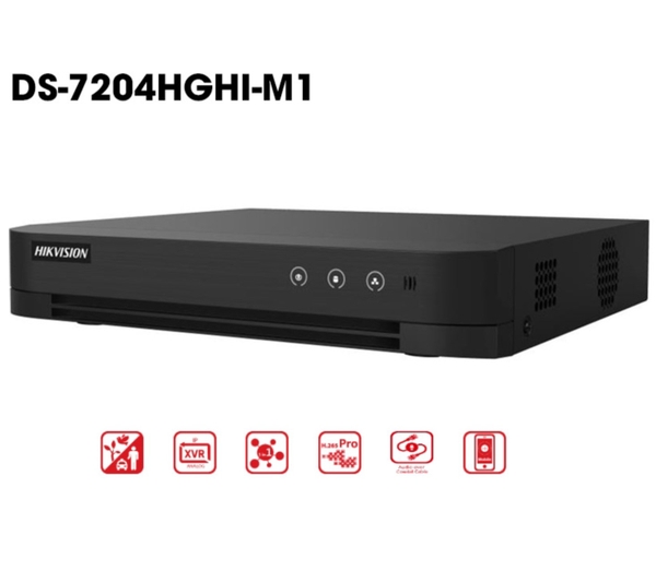 Đầu ghi hình 4 kênh Turbo HD 5 Hikvision DS-7204HGHI-M1