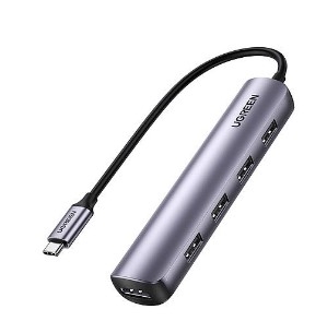 Thiết bị mở rộng USB Type C to HDMI 4K@30Hz kèm Hub 4 cổng USB 3.0 Ugreen 20197 cao cấp