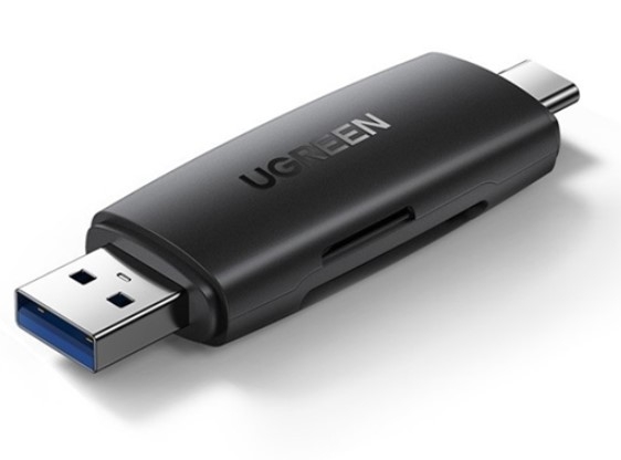 Đầu đọc thẻ nhớ SD/TF 2 trong 1 USB-A & USB-C Ugreen 80191