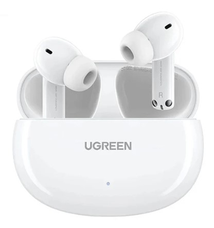 Ugreen 15158 v5.3 HiRes HiTune T6 Hybrid Active Noise Cancelling tai nghe bluetooth chống ồn pin 30h 48dB màu trắng ANC WS200 20015158