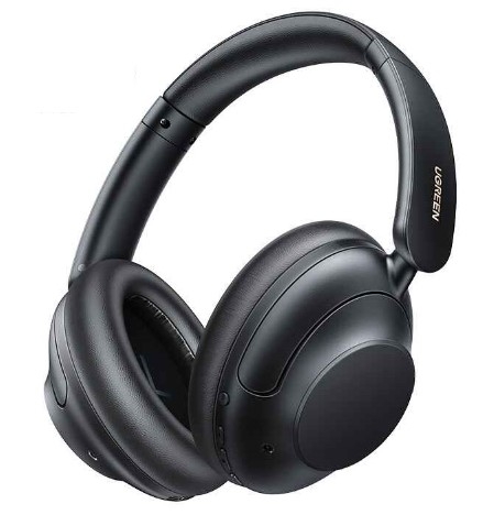 Ugreen 15810 HiRes DNN HiTune Max5 Hybrid Active Noise Cancelling tai nghe chụp OnEar bluetooth chống ồn màu đen 43dB ANC pin 90h tặng cáp sạc type c và cáp 3.5mm chống ồn ANC HP202 20015810