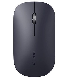 Ugreen 90675 màu đen 2.4g chuột không dây dùng cho máy tính laptop chất liệu nhựa ABS có pin AA MU001 20090675