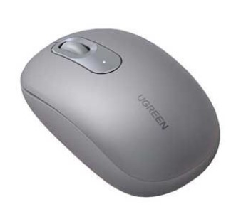 Ugreen 90669 10m 2400dpi Moonlight Gray Chuột không dây Silent 2.4ghz kèm pin AA mu105 20090669