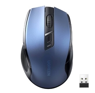 Ugreen 15064 Màu Dark Blue Chuột không dây Ergonomic không kèm pin AA mu006 20015064
