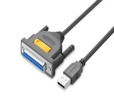 Cáp máy in USB to DB25 Parallel dài 2m Ugreen 20224 cao cấp