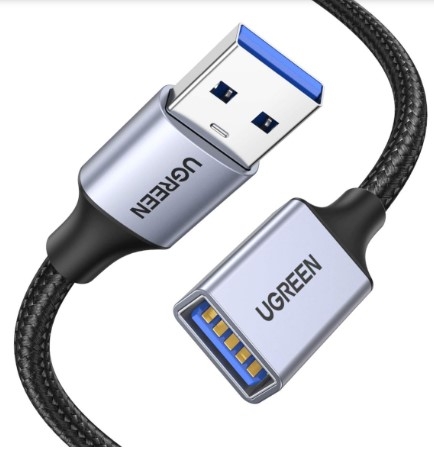 Ugreen 10495 màu Đen Cáp tín hiệu nối dài USB 3.0 dáng dây nhỏ cao cấp US115