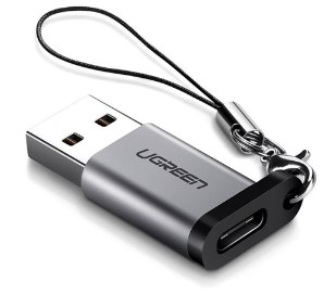 Ugreen 50533 Màu Xám Đầu chuyển đổi USB 3.0 dương sang TYPE C âm US276 20050533