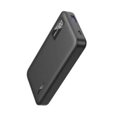 Ugreen 25742 10000mAh 1c1a 20w max pin dự phòng 2 chiều Two way 1 type c PD + 1 cổng usb A màu đen PB311 20025742