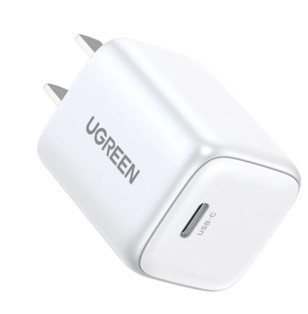 Ugreen 15326 30W 1c GaN Nexode chuẩn cắm EU chân tròn Màu Trắng Củ sạc nhanh 1 cổng USB type C