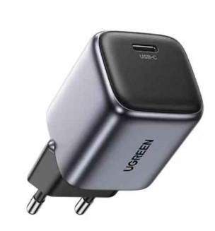 Ugreen 90666 30W Space Gray Bộ sạc nhanh Nexode GaN cổng USB-C