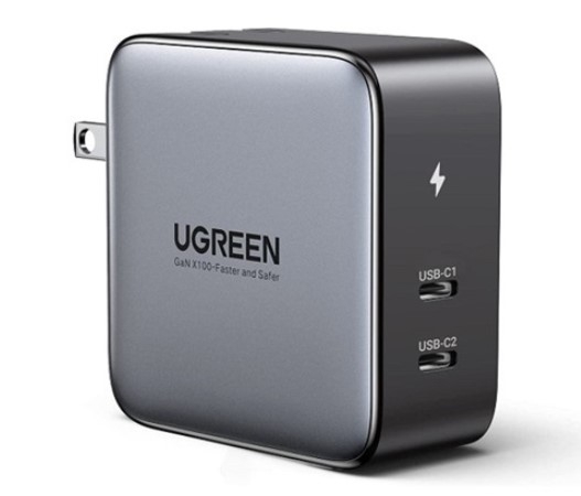 Củ sạc nhanh 100W GaN Nexode 2 cổng USB Type-C Hỗ trợ QC4+, PD3.0 Ugreen 40795 (US)
