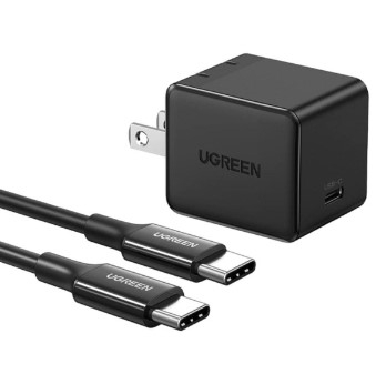 Ugreen 50576 25W Us cáp 2M Bộ sạc nhanh kèm cáp sạc 2 đầu Type C