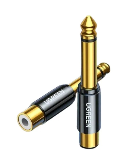 Đầu chuyển đổi âm thanh 6.35mm sang RCA Mono Ugreen 80731 cao cấp