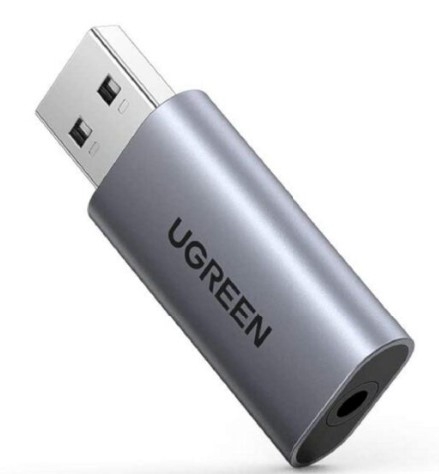 Bộ chuyển đổi âm thanh UGREEN CM383 Từ USB 2.0 sang 3.5mm – Hỗ trợ 2 trong 1 nghe và nói