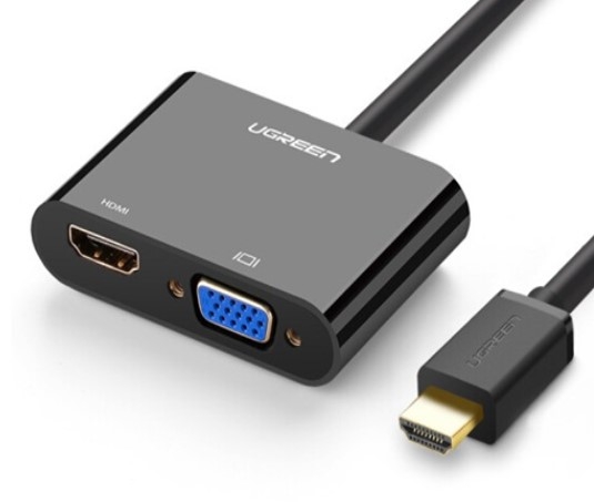 Cáp chuyển đổi HDMI to VGA&HDMI chính hãng Ugreen 40744 cao cấp