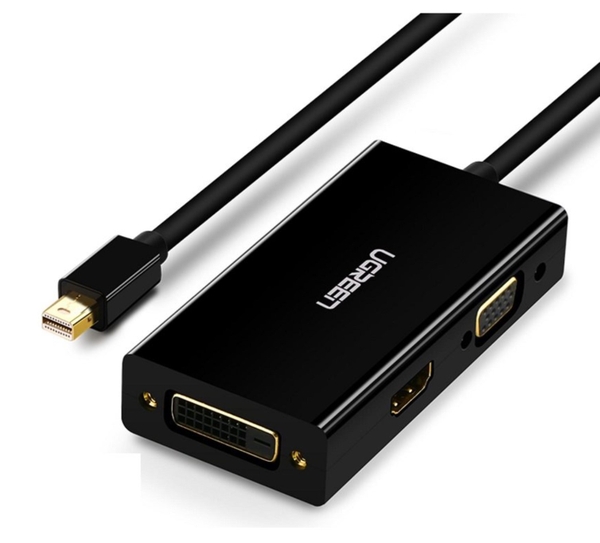 Cáp chuyển đổi từ Mini Displayport sang VGA + HDMI + DVI Ugreen 20418 hỗ trợ 4k x 2k