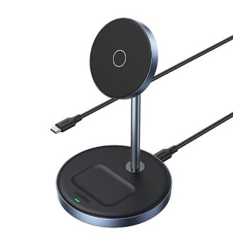 Ugreen 90668 20W MagSafe cho Iphone + air pod Bộ sạc hit từ tính không dây