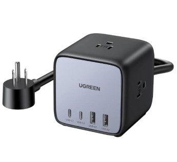 Ugreen 60113 65W Bộ sạc nhanh DigiNest Cube gồm 2 cổng USB-C + 2 cổng USB-A