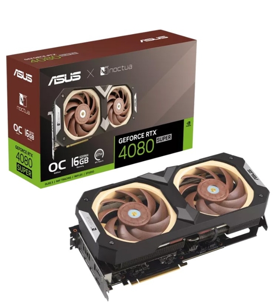 VGA Asus RTX 4080 Super OC 16GB NOCTUA Edition (RTX4080S-O16G-NOCTUA)