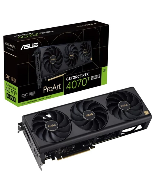 VGA Asus ProArt GeForce RTX 4070 Ti SUPER 16GB GDDR6X OC Edition (PROART-RTX4070TIS-O16G)