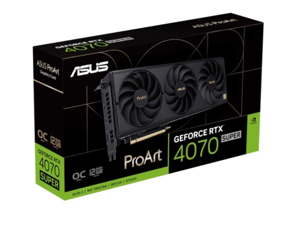 ASUS ProArt GeForce RTX 4070 SUPER 12GB GDDR6X OC Edition (PROART-RTX4070S-O12G) Graphics Card