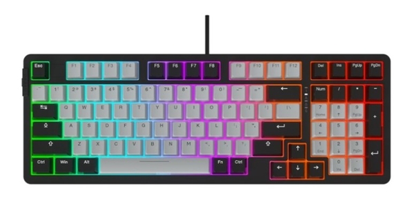 Bàn phím quang cơ DareU EK98X PBT BLACK-GREY