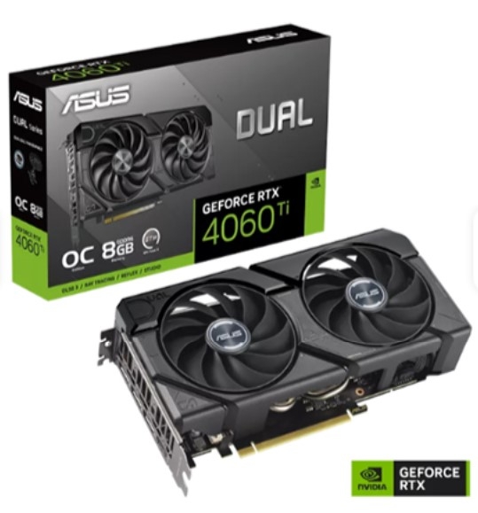 VGA ASUS Dual GeForce RTX 4060 Ti EVO OC Edition 8GB GDDR6 (DUAL-RTX4060TI-O8G-EVO)