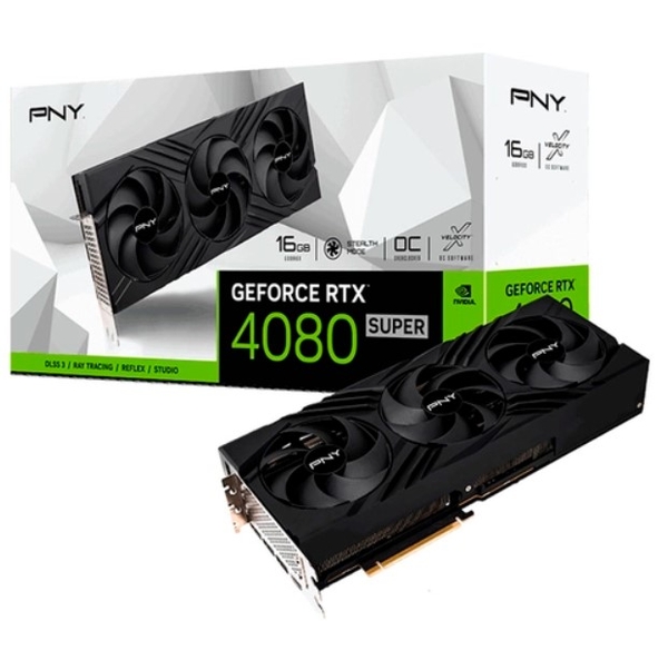 VGA PNY GeForce RTX 4080 SUPER 16GB VERTO Overclocked Triple Fan DLSS 3 VCG4080S16TFXPB1-O