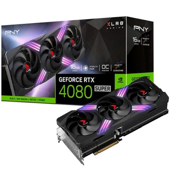 VGA PNY GeForce RTX 4080 SUPER 16GB OC ARGB TF VERTO VCG4080S16TFXXPB1-O