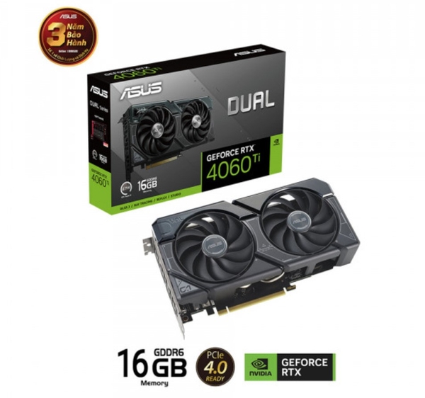 Card màn hình ASUS Dual GeForce RTX 4060 Ti 16GB GDDR6
