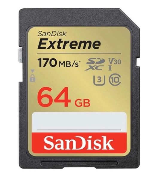 Thẻ nhớ SDXC SanDisk Extreme U3 V30 64GB 170MB/s