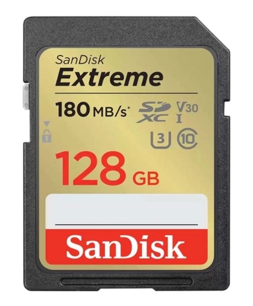 Thẻ nhớ SDXC SanDisk Extreme U3 V30 128GB 180MB/s