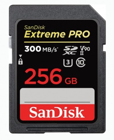 Thẻ nhớ SD 256GB SanDisk Extreme Pro UHS-II 2000x 300/260 MBs